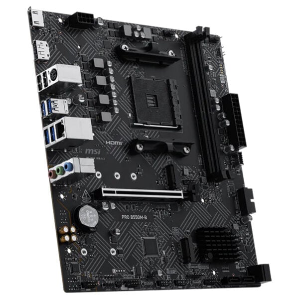 PRO B550M-M anakart, yüksek performans ve geniş bağlantı seçenekleri sunan, AMD AM4 soketli, micro-ATX form faktörüne sahip bir anakarttır.