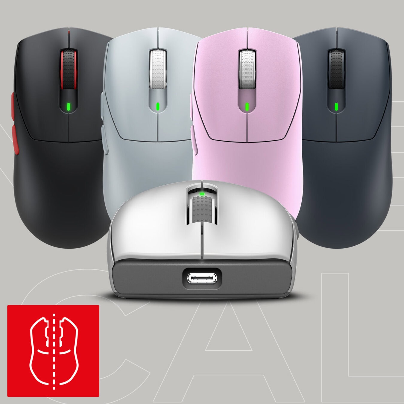 MSI FORGE GM340 WIRELESS Sky simetrik tasarım