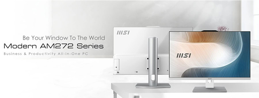 MSI MODERN AM272P 1M-1294XEU Intel Core 5-120U 16GB DDR5 512GB SSD 27 inç Full HD FreeDos Beyaz All In One Bilgisayar h2