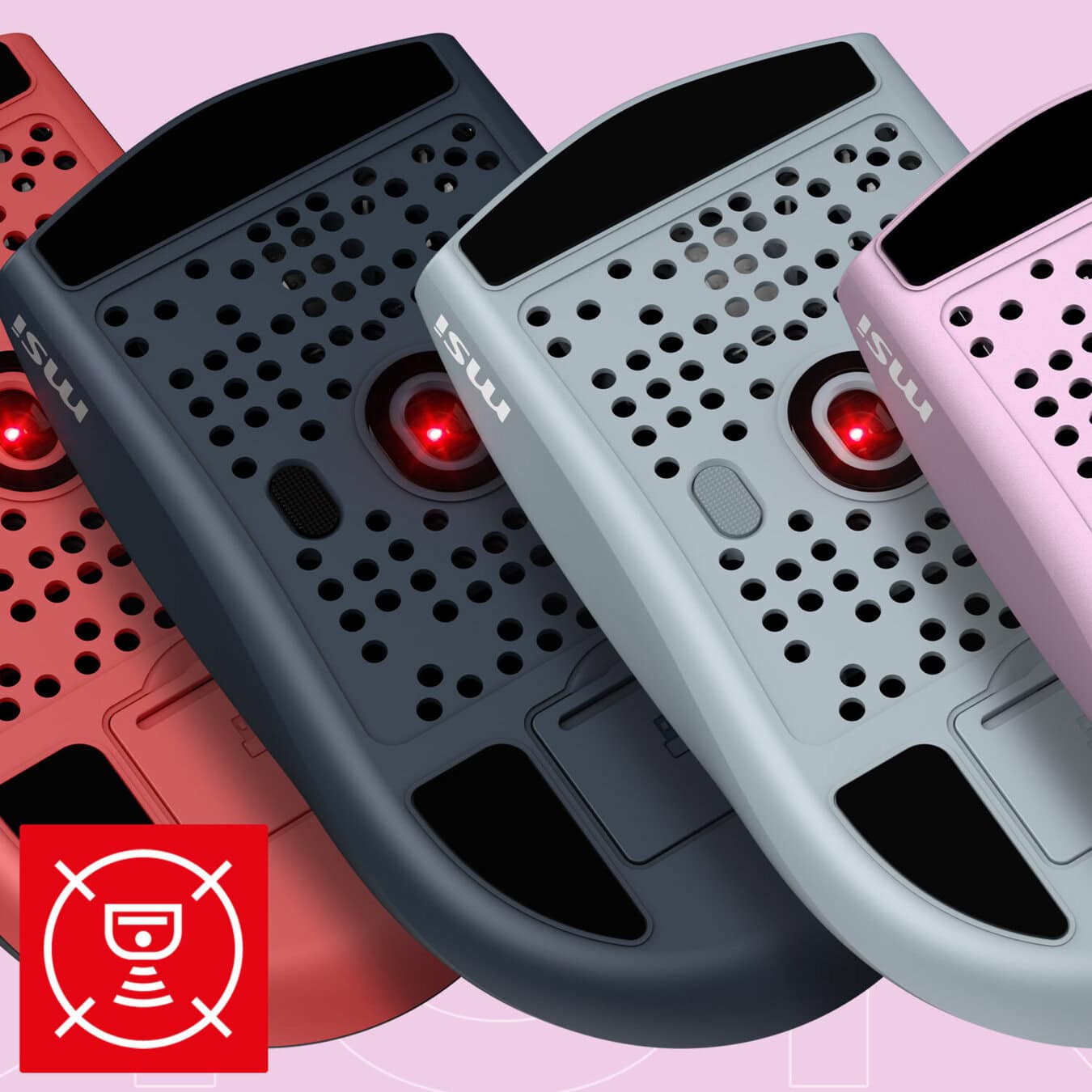 MSI FORGE GM340 WIRELESS White PAW3311 optik sensör