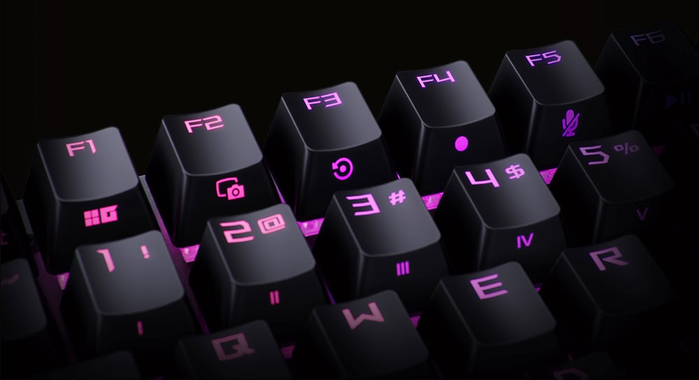 ASUS ROG Strix Scope II RX Red Switch RGB Kablolu İngilizce Mekanik Gaming Klavye h5