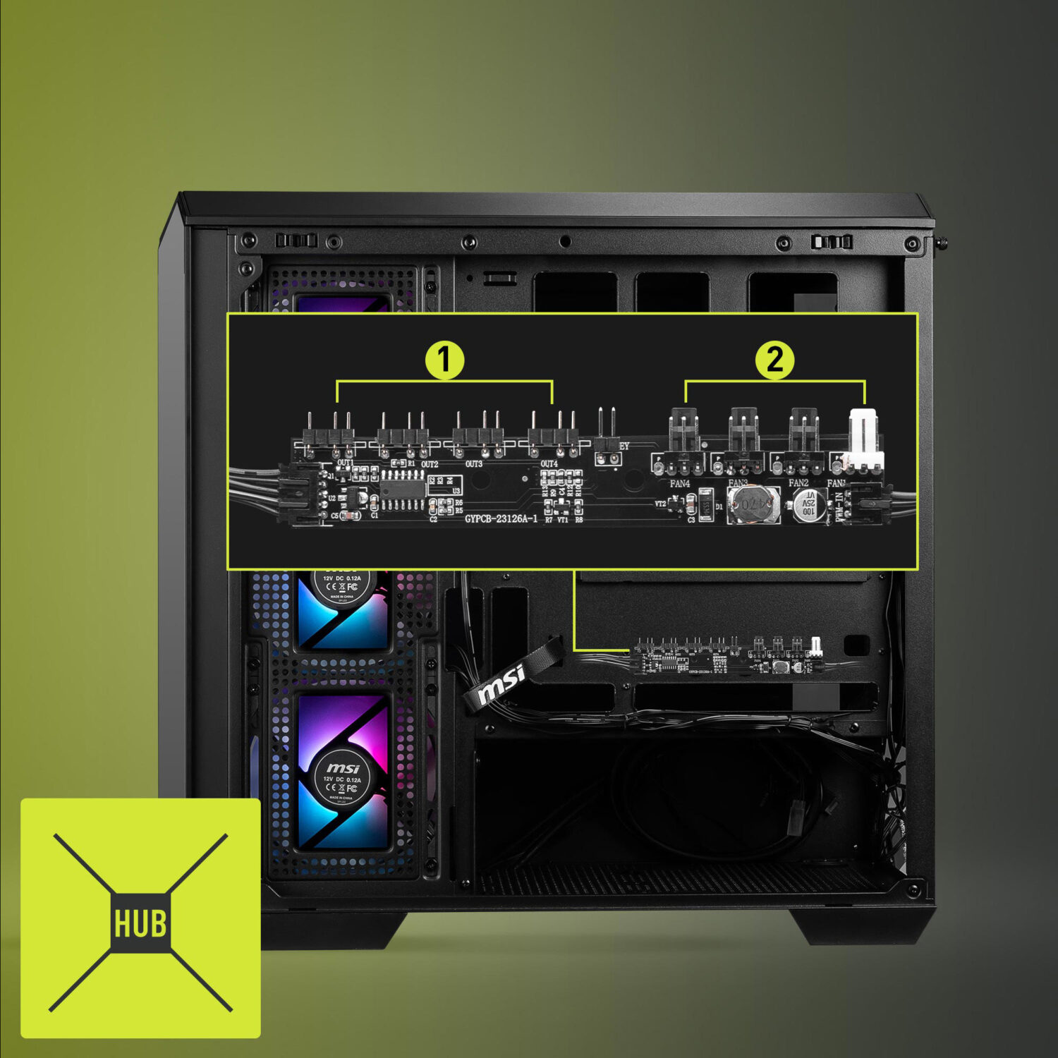 MSI MAG PANO M100R PZ B65 Gaming Kasa H5