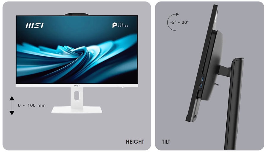 MSI PRO AP242P 14M-649XEU Intel Core i5-14400 16GB DDR5 512GB SSD 23.8 inç Full HD FreeDos All In One Bilgisayar h9