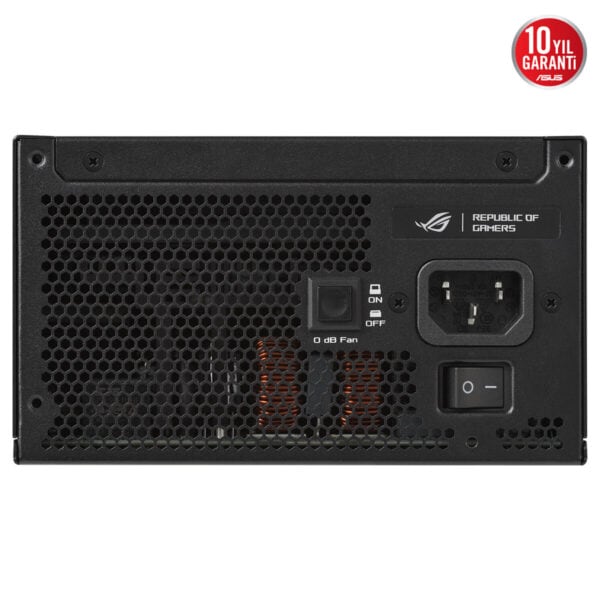 ASUS ROG Strix 1000W Platinum güç kaynağı, PCIe 5.1 ve ATX 3.1 uyumlu, modüler tasarım ve 10 yıl garanti ile yüksek performanslı bilgisayar güç kaynağı.