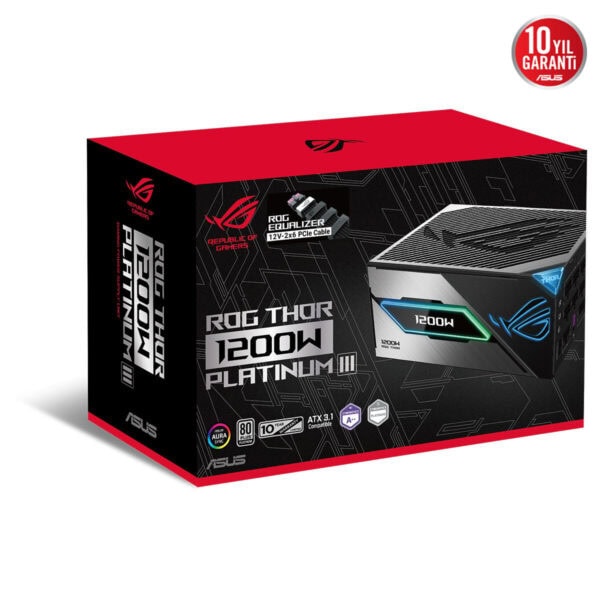 Asus Rog Thor 1200w Platinum Iii (rog Equalizer) 1200w 80+platinum Full Modüler Atx 3.1 Güç Kaynağı 14