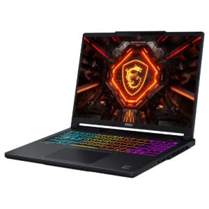 MSI CROSSHAIR 16 HX oyun dizüstü bilgisayarı, renkli RGB klavye ve yüksek performanslı ekranıyla dikkat çekiyor.
