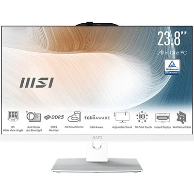 MSI MODERN AM242P 1M-2288EU Intel Core 7-150U 16GB DDR5 512GB SSD 23.8 inç Full HD FreeDos All In One Bilgisayar h1