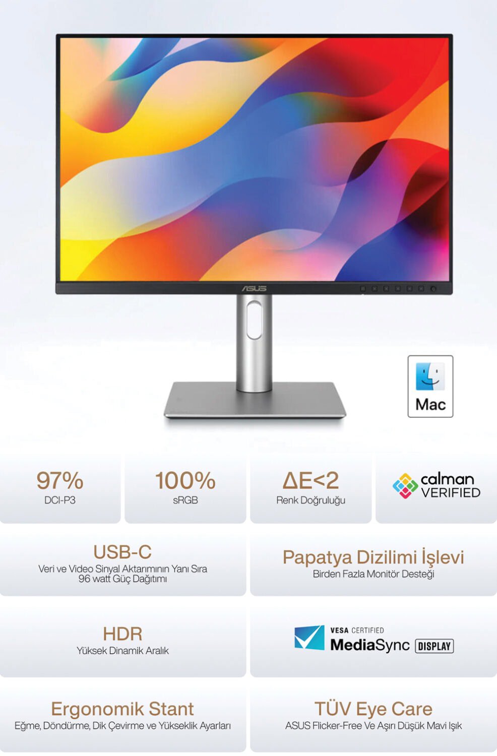 ASUS ProArt PA248CRV 24.1 inç 75Hz 5ms WUXGA Adaptive Sync IPS Pivot Monitör h2