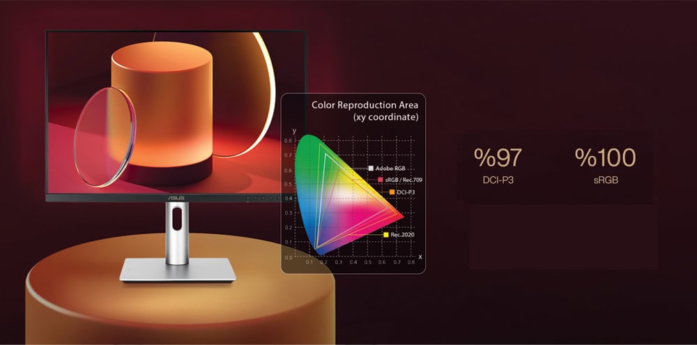ASUS ProArt PA248CRV 24.1 inç 75Hz 5ms WUXGA Adaptive Sync IPS Pivot Monitör h7