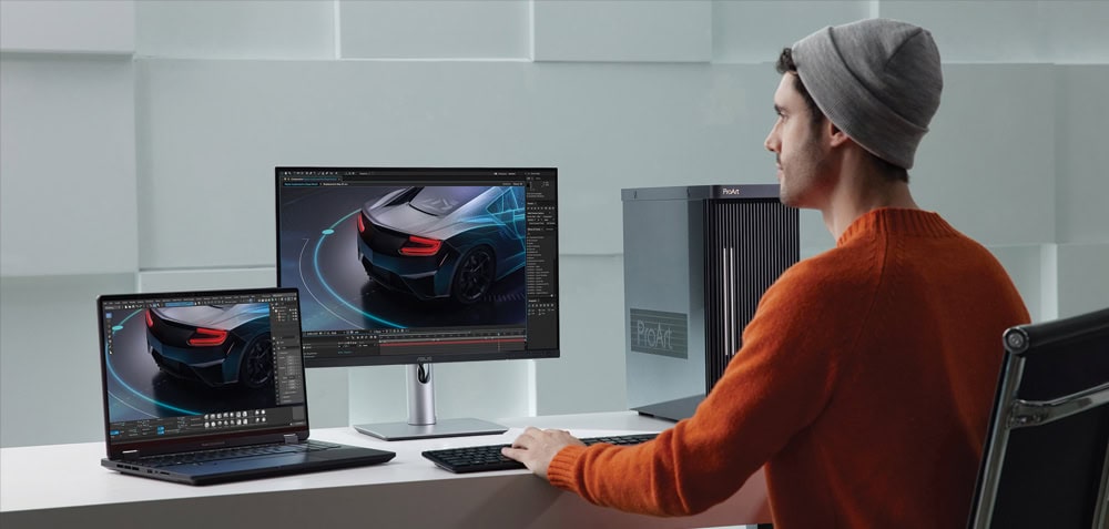 ASUS ProArt PA248CRV 24.1 inç 75Hz 5ms WUXGA Adaptive Sync IPS Pivot Monitör h8