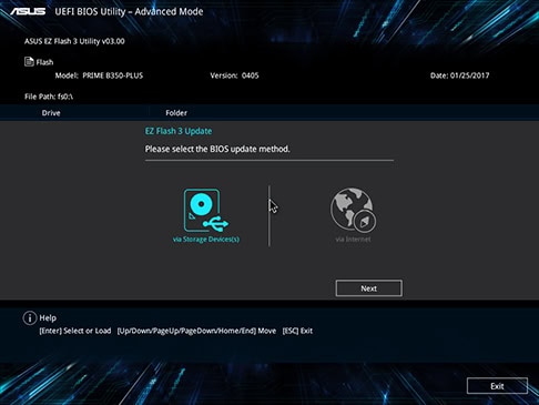 ASUS PRIME A320M-C R2.0 Anakart – EZ Flash 3