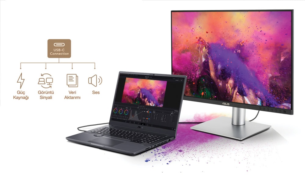 ASUS ProArt PA248CRV 24.1 inç 75Hz 5ms WUXGA Adaptive Sync IPS Pivot Monitör h11