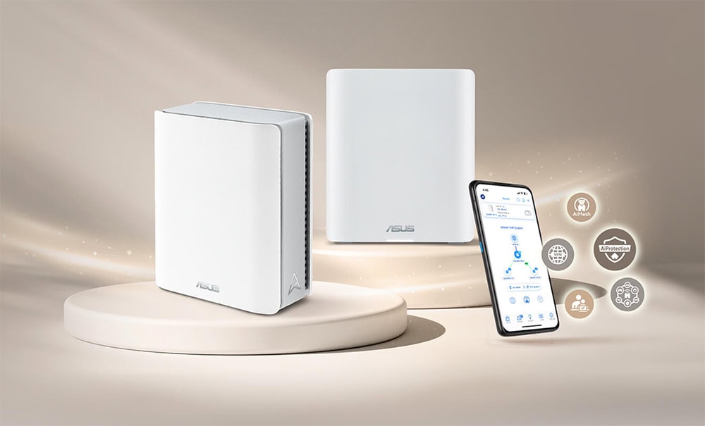 ASUS ZenWiFi BT8 asus-zenwifi-bt8-be14000-tri-band-wifi-7-aimesh-kablosuz-mesh-sistemi-beyaz-uclu-paket
