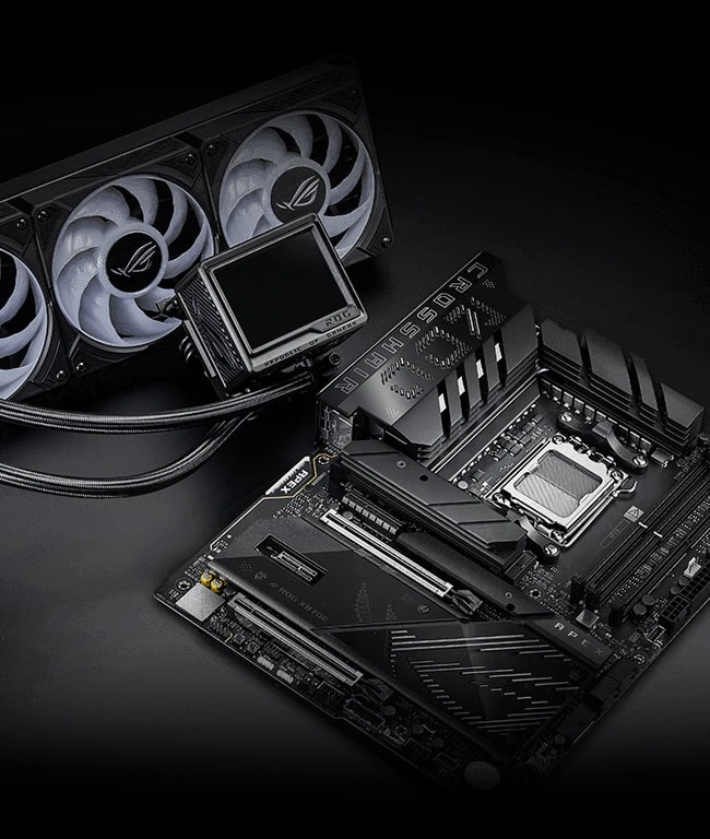 ROG CROSSHAIR X870E APEX asus-rog-crosshair-x870e-apex-9600mhz-oc-ddr5-soket-am5-m-2-type-c-atx-anakart
