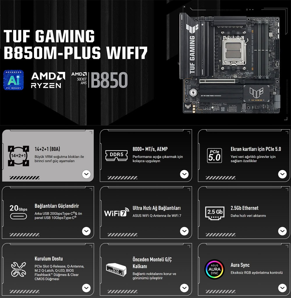 asus-tuf-gaming-b850m-plus-wifi7-8000mhz-oc-ddr5-soket-am5-m-2-hdmi-dp-matx-anakart