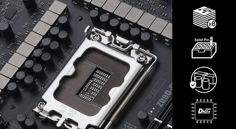 TUF Gaming Z890-Plus WiFi asus-tuf-gaming-z890-plus-wifi-9066mhz-oc-ddr5-soket-lga1851-m-2-hdmi-dp-atx-anakart