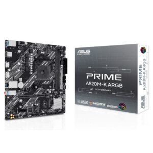 Asus Prime A520m K Argb 5100mhz Oc Ddr5 Soket Am4 M 2 Hdmi Dp Matx Anakart Fc1