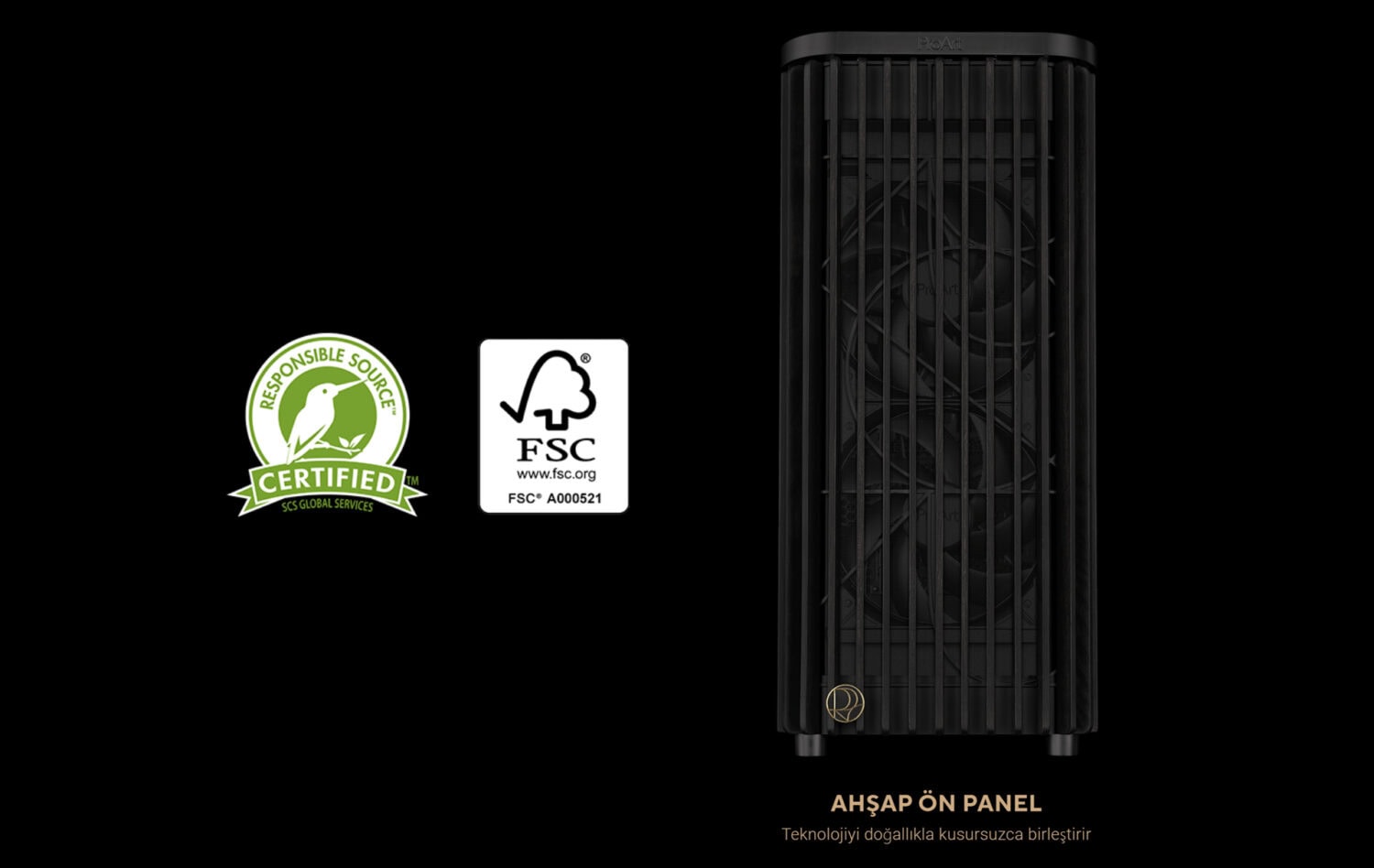 ProArt PA401 Wood Edition - Metal Panel asus-proart-pa401-wood-edition-metal-panel-siyah-usb-3-2-mid-tower-atx-gaming-kasa