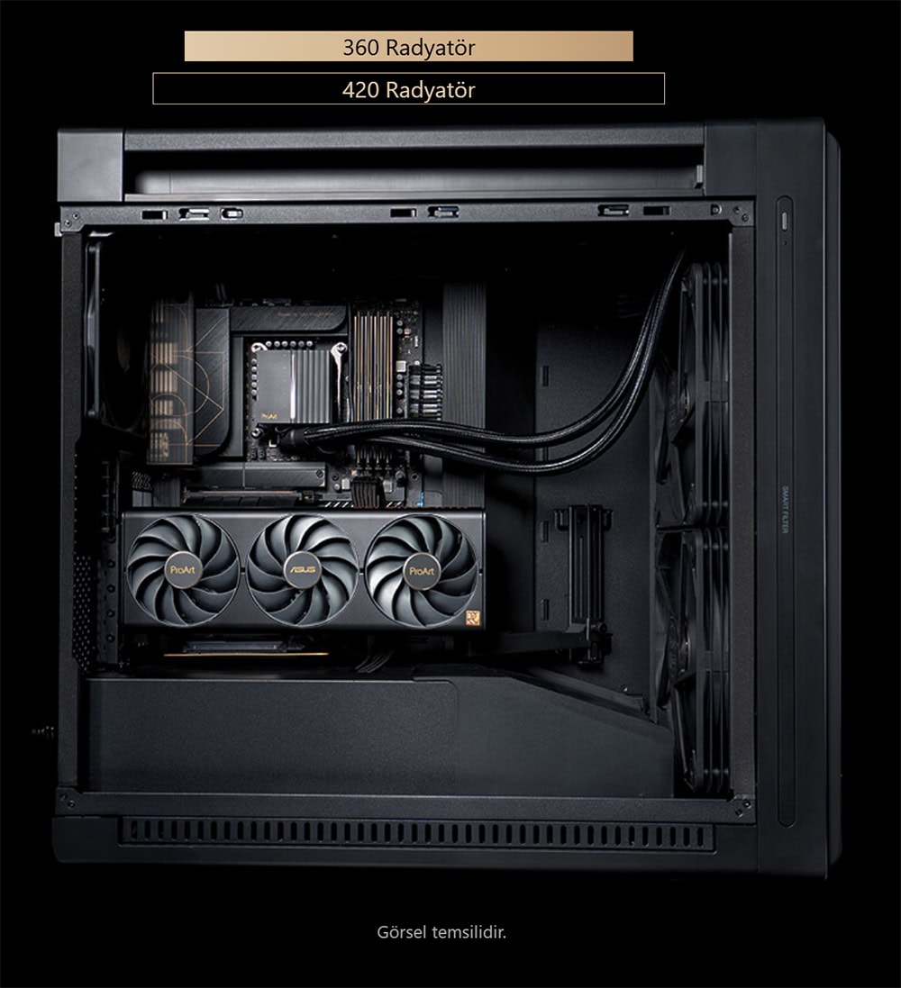 ProArt PA602 Wood Edition - Metal Panel asus-proart-pa602-wood-edition-metal-panel-usb-3-2-mid-tower-e-atx-siyah-kasa