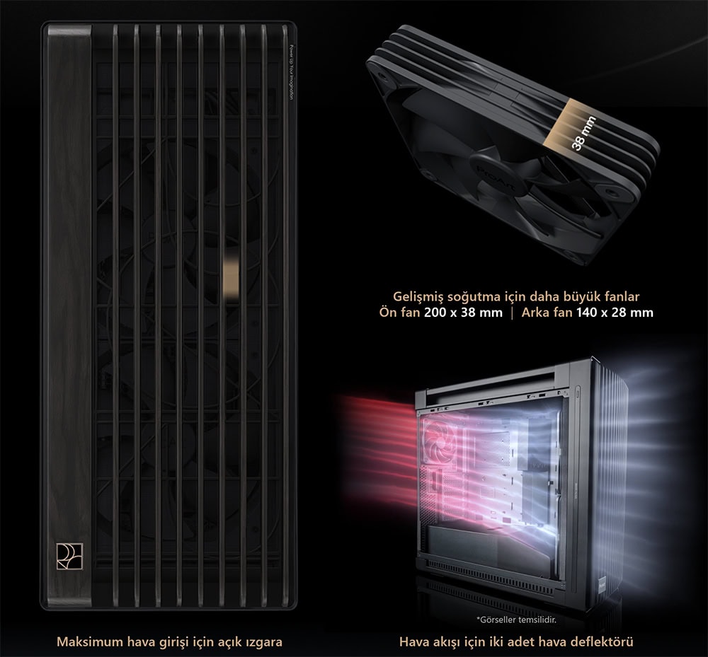 ProArt PA602 Wood Edition - Metal Panel asus-proart-pa602-wood-edition-metal-panel-usb-3-2-mid-tower-e-atx-siyah-kasa