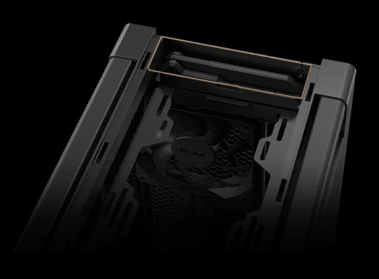 /ProArt PA602 Wood Edition - Metal Panel asus-proart-pa602-wood-edition-temperli-cam-usb-3-2-mid-tower-e-atx-siyah-kasa