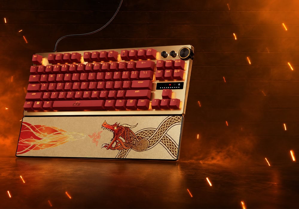 Gaming.Gen.TR – Razer Huntsman V3 Pro Tenkeyless – Counter Strike 2 Dragon Lore Edition %80